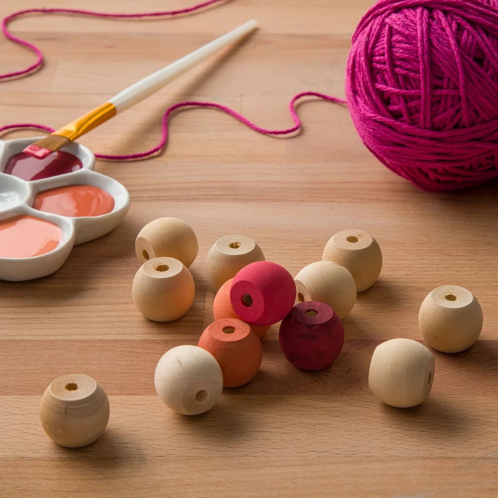 Cheap 🛒 1" Round Wood Beads by ArtMinds™ 🎉 2 Cheap 🛒 1" Round Wood Beads by ArtMinds™ 🎉 - Image 2