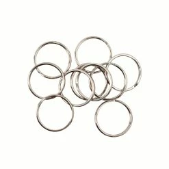 Promo 👍 24 Packs: 10 ct. (240 total) Split Nickel Key Ring by ArtMinds™ ✨