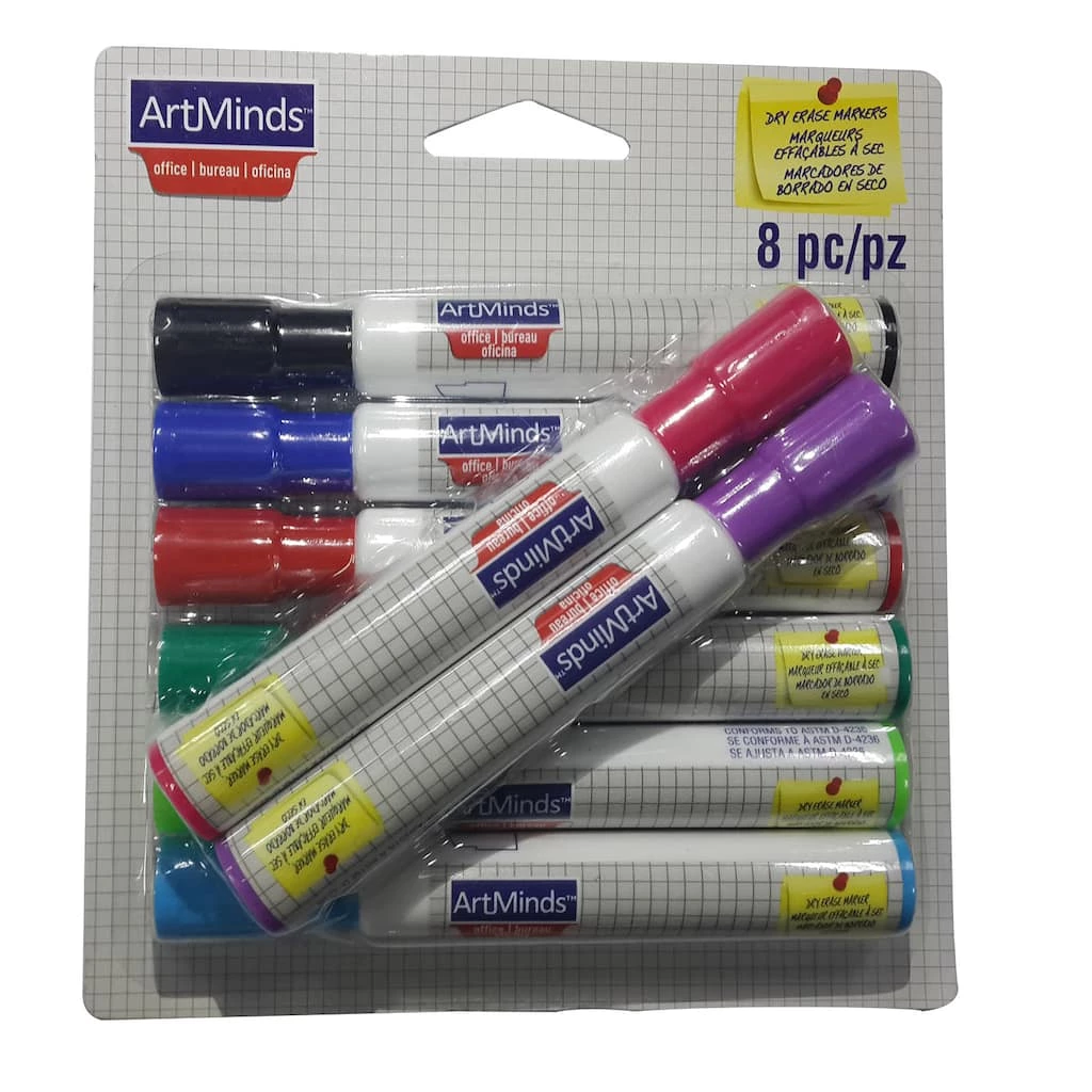 Deals 🤩 12 Packs: 8 ct. (96 total) Dry Erase Markers by ArtMinds™ 💯 1 Deals 🤩 12 Packs: 8 ct. (96 total) Dry Erase Markers by ArtMinds™ 💯
