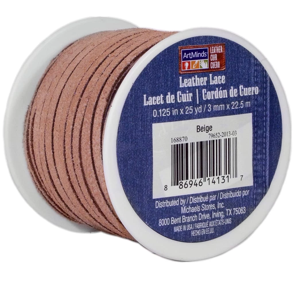 Outlet π 6 Pack: 1/8" Suede Leather Lace Trim by ArtMinds™ π 3 Outlet π 6 Pack: 1/8" Suede Leather Lace Trim by ArtMinds™ π - Image 3