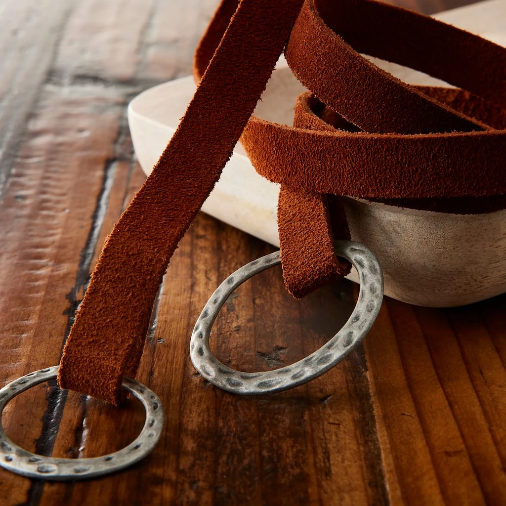 Top 10 👍 Medium Brown Suede Strip by ArtMinds™ 💯 2 Top 10 👍 Medium Brown Suede Strip by ArtMinds™ 💯 - Image 2