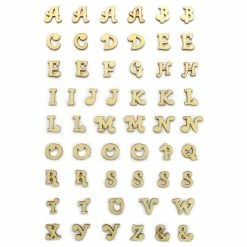 Brand new 🧨 3/4" Curlz Wood Letters by ArtMinds™ 🔔