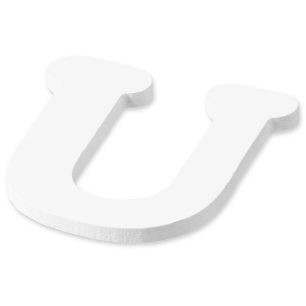 Cheapest π White Wooden Letter U by ArtMinds® π 3 Cheapest π White Wooden Letter U by ArtMinds® π - Image 3