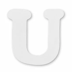Cheapest 😀 White Wooden Letter U by ArtMinds® 🔔