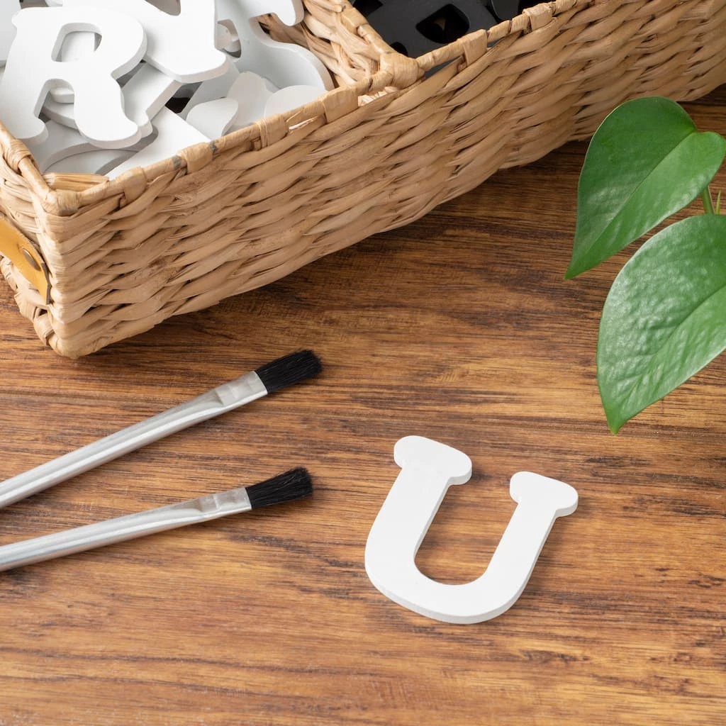 Cheapest π White Wooden Letter U by ArtMinds® π 2 Cheapest π White Wooden Letter U by ArtMinds® π - Image 2