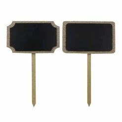 Promo 🌟 Assorted 10" Burlap Chalkboard Stake by ArtMinds™ ⌛