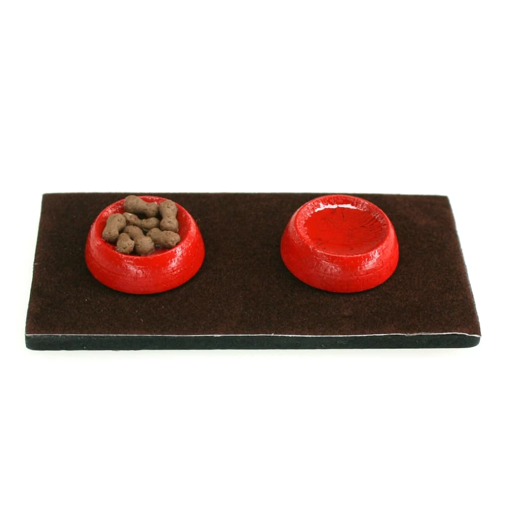 Outlet 🧨 12 Pack: Mini Pet Bowls on Mat by ArtMinds™ 👏 1 Outlet 🧨 12 Pack: Mini Pet Bowls on Mat by ArtMinds™ 👏