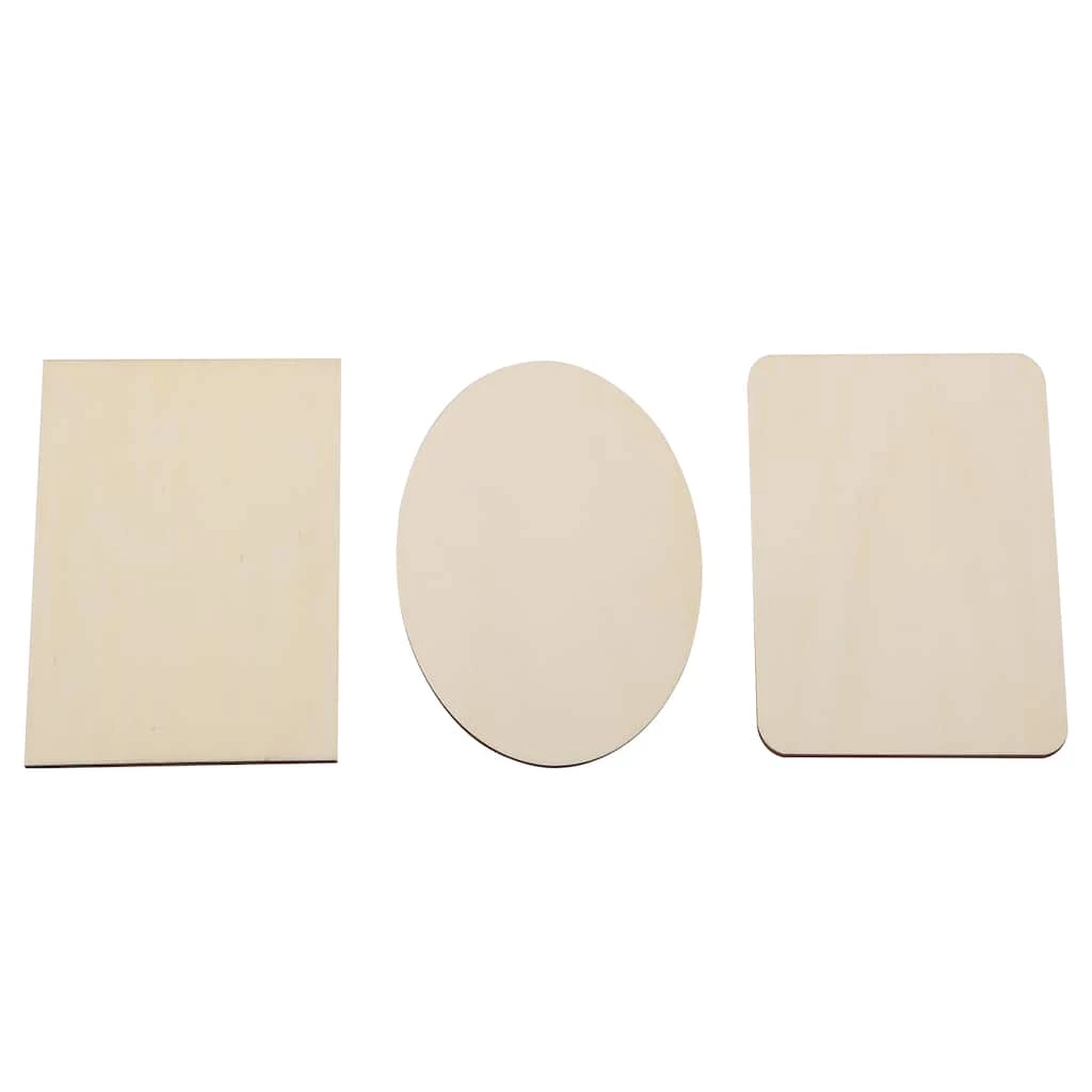 Discount 🌟 36 Pack: Assorted 7" x 5" Unfinished Wood Plaque by ArtMinds™ ⭐ 1 Discount 🌟 36 Pack: Assorted 7" x 5" Unfinished Wood Plaque by ArtMinds™ ⭐