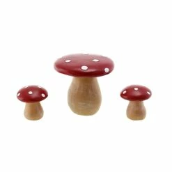 Best Pirce 🧨 Mini Mushroom Table & Stools by ArtMinds™ 🔔