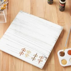 Promo ⌛ 10" Whitewashed Wooden Square Plaque by ArtMinds™ 👍 -Artminds Sales Store 10627829 25