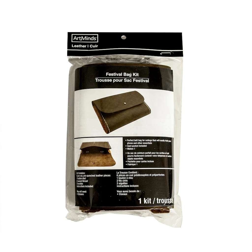 Cheap 🔥 Leather Festival Bag Kit by ArtMinds™ ⌛ 1 Cheap 🔥 Leather Festival Bag Kit by ArtMinds™ ⌛