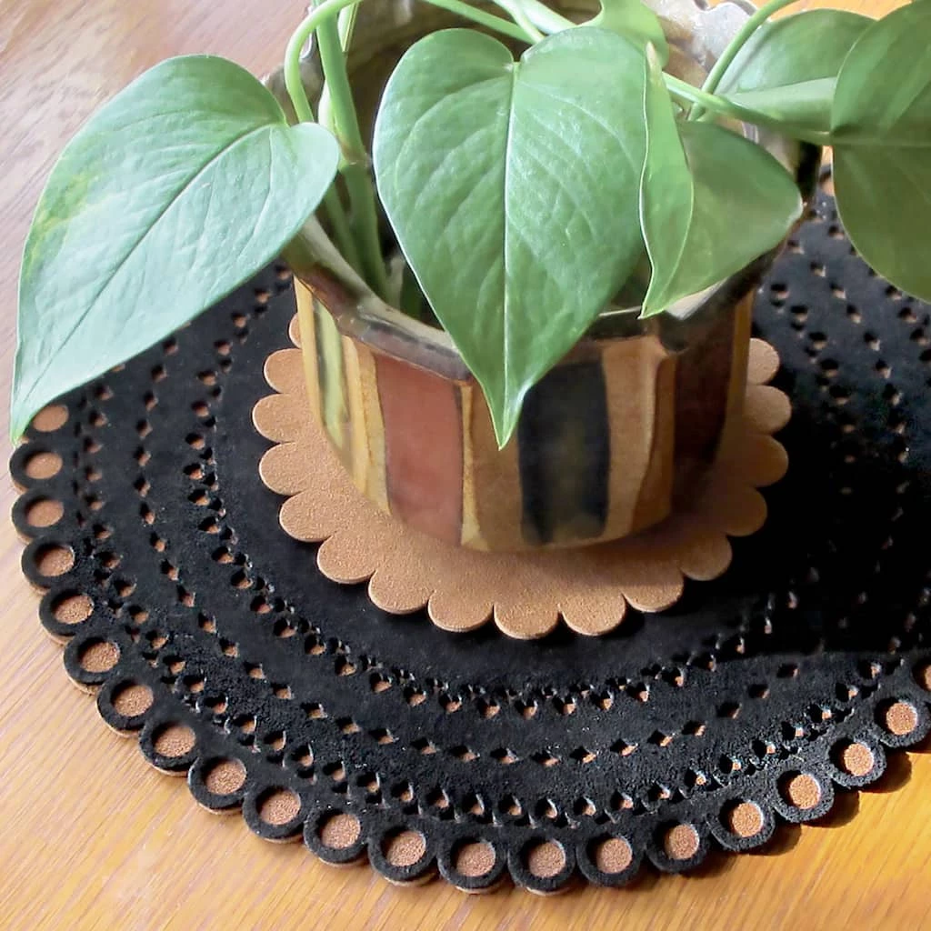 Outlet π Black Suede Split Leather by ArtMinds™ π 3 Outlet π Black Suede Split Leather by ArtMinds™ π - Image 3