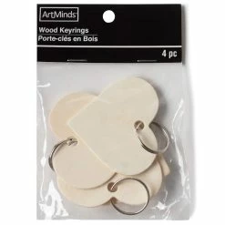 Hot Sale 🧨 2.5" Heart Wood Keyrings by Artminds® 👏 -Artminds Sales Store 10647986 20