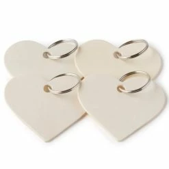 Hot Sale 🧨 2.5" Heart Wood Keyrings by Artminds® 👏 -Artminds Sales Store 10647986 21