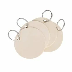 Best Pirce 🛒 2.5" Unfinished Wooden Circle Keyrings by ArtMinds™ 🥰