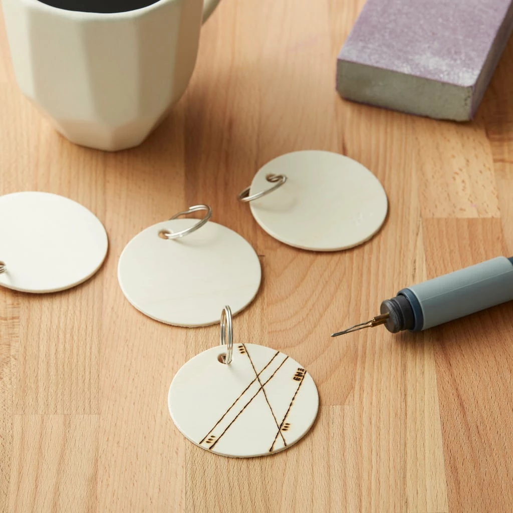 Best Pirce 🛒 2.5" Unfinished Wooden Circle Keyrings by ArtMinds™ 🥰 6 Best Pirce 🛒 2.5" Unfinished Wooden Circle Keyrings by ArtMinds™ 🥰 - Image 6