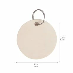 Best Pirce 🛒 2.5" Unfinished Wooden Circle Keyrings by ArtMinds™ 🥰 8 Best Pirce 🛒 2.5" Unfinished Wooden Circle Keyrings by ArtMinds™ 🥰 -Artminds Sales Store 10647988 3