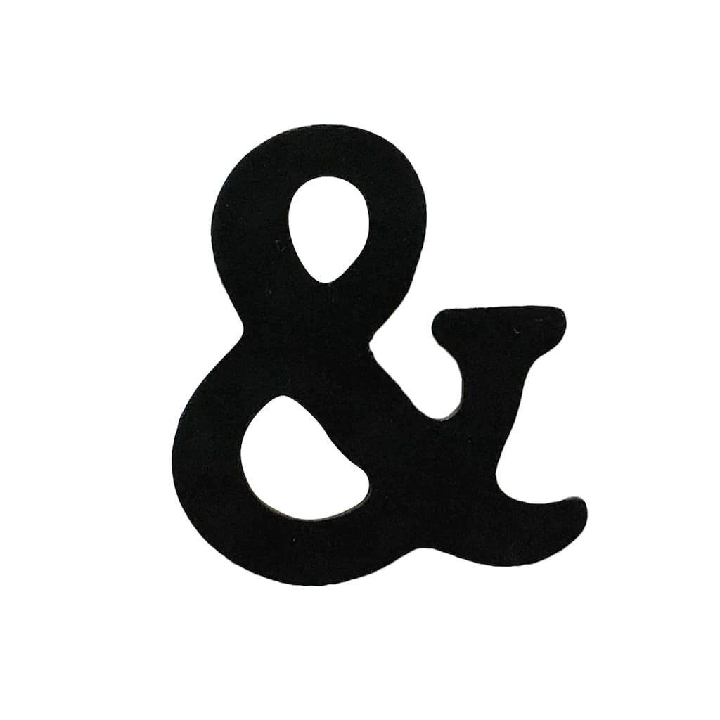 Outlet ✨ 12 Pack: 2.5" Black Ampersand by ArtMinds™ 🎁 1 Outlet ✨ 12 Pack: 2.5" Black Ampersand by ArtMinds™ 🎁