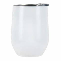 Discount 😍 12 Pack: 12oz. White Stainless Steel Wine Tumbler by ArtMinds™ 🌟