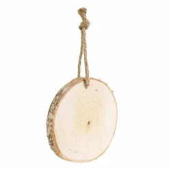 Coupon 😀 5ct. 4" Birchwood Round Ornament by Artminds™ 👍