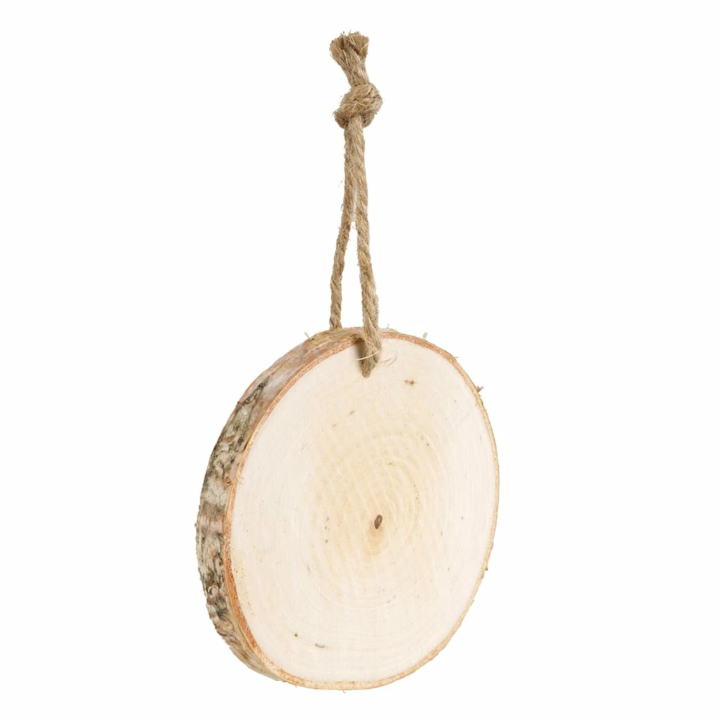 Coupon π 5ct. 4" Birchwood Round Ornament by Artminds™ π 1 Coupon π 5ct. 4" Birchwood Round Ornament by Artminds™ π