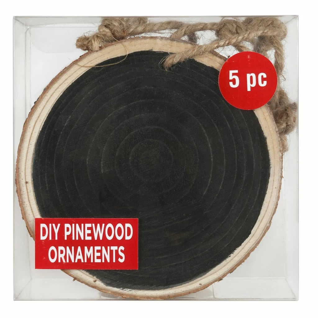 Best reviews of π 5ct. 4" Black Pinewood Round Ornament by Artminds™ π― 2 Best reviews of π 5ct. 4" Black Pinewood Round Ornament by Artminds™ π― - Image 2