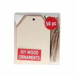 Budget 🔔 50ct. 3" DIY Tag Wood Ornaments by ArtMinds™ 🔥 -Artminds Sales Store 10667850 1