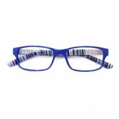 Cheapest ⌛ Blue Striped Reading Glasses by ArtMinds™ 😀 -Artminds Sales Store 10668680 3