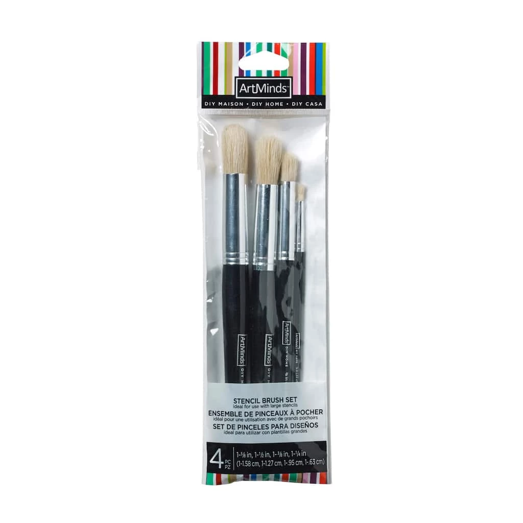 Brand new ✔️ 12 Packs: 4 ct. (48 total) Stencil Brush Set by ArtMinds™ DIY Home 🥰 5 Brand new ✔️ 12 Packs: 4 ct. (48 total) Stencil Brush Set by ArtMinds™ DIY Home 🥰 - Image 5