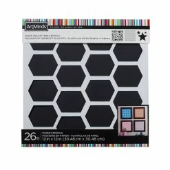 New 🥰 6 Packs: 26 ct. (156 total) DIY Home Shapes & Patterns Stencils by ArtMinds® 🛒