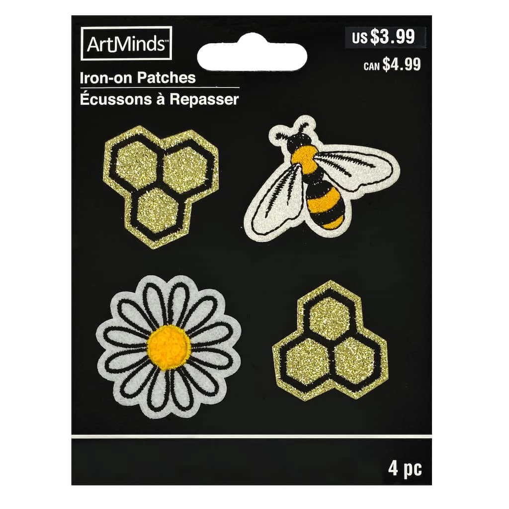 Buy 🥰 Iron-On Bee & Daisy Patches by ArtMinds™ 🥰 2 Buy 🥰 Iron-On Bee & Daisy Patches by ArtMinds™ 🥰 - Image 2