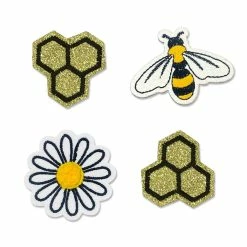Buy 🥰 Iron-On Bee & Daisy Patches by ArtMinds™ 🥰