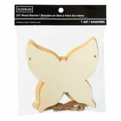 Budget 👍 Unfinished Wooden Butterfly Banner by ArtMinds™ 🥰 -Artminds Sales Store 10683607 30