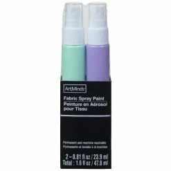 Brand new 👏 Light Green & Purple Fabric Spray Paint Set by ArtMinds™ ✔️