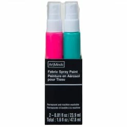 Outlet 🎉 Neon Pink & Blue Fabric Spray Paint Set by ArtMinds™ ⭐ -Artminds Sales Store 10685198 1