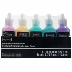 Buy 🧨 Pastel Dimensional Fabric Paint Set by ArtMinds™ 👏