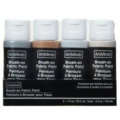 Budget 😍 Brush-On Glitter & Metallic Fabric Paint Set by ArtMinds™ 🎁 -Artminds Sales Store 10685225 1