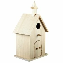 Discount 🥰 6 Pack: 11" Church Birdhouse by ArtMinds™ 🎁