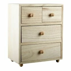 Top 10 ✔️ 6 Pack: 7.5" Wood 4-Drawer Box by ArtMinds™ 👍