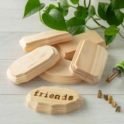 Hot Sale ✨ 36 Pack: Assorted 5" Wooden Plaque by ArtMinds™ 👍 -Artminds Sales Store MP123692 25