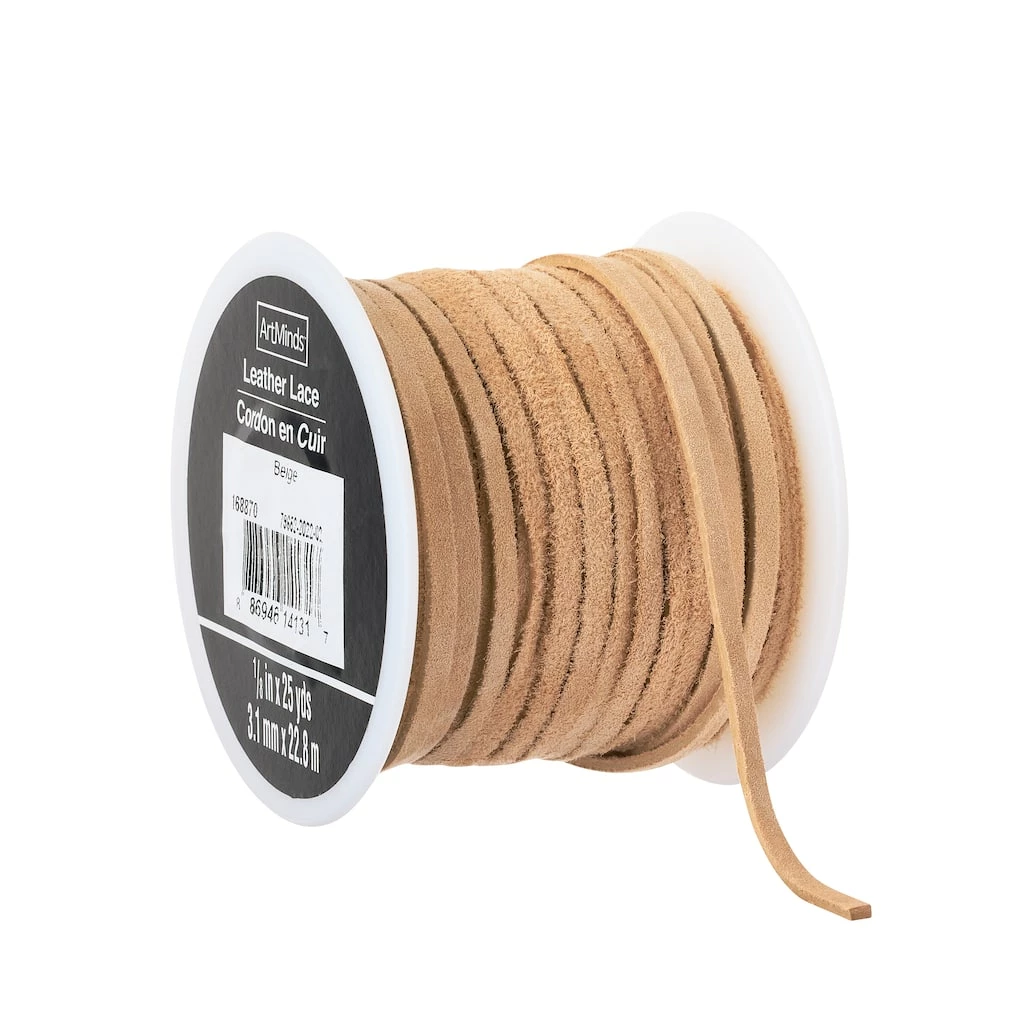 Outlet π 6 Pack: 1/8" Suede Leather Lace Trim by ArtMinds™ π 1 Outlet π 6 Pack: 1/8" Suede Leather Lace Trim by ArtMinds™ π