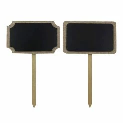 Top 10 ✔️ 12 Pack: Assorted 10" Burlap Chalkboard Stake by ArtMinds™ 🔥