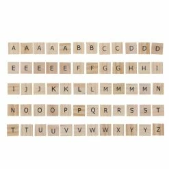 Outlet 😀 6 Packs: 60 ct. (360 total) Wood Alphabet Tiles by ArtMinds™ 💯