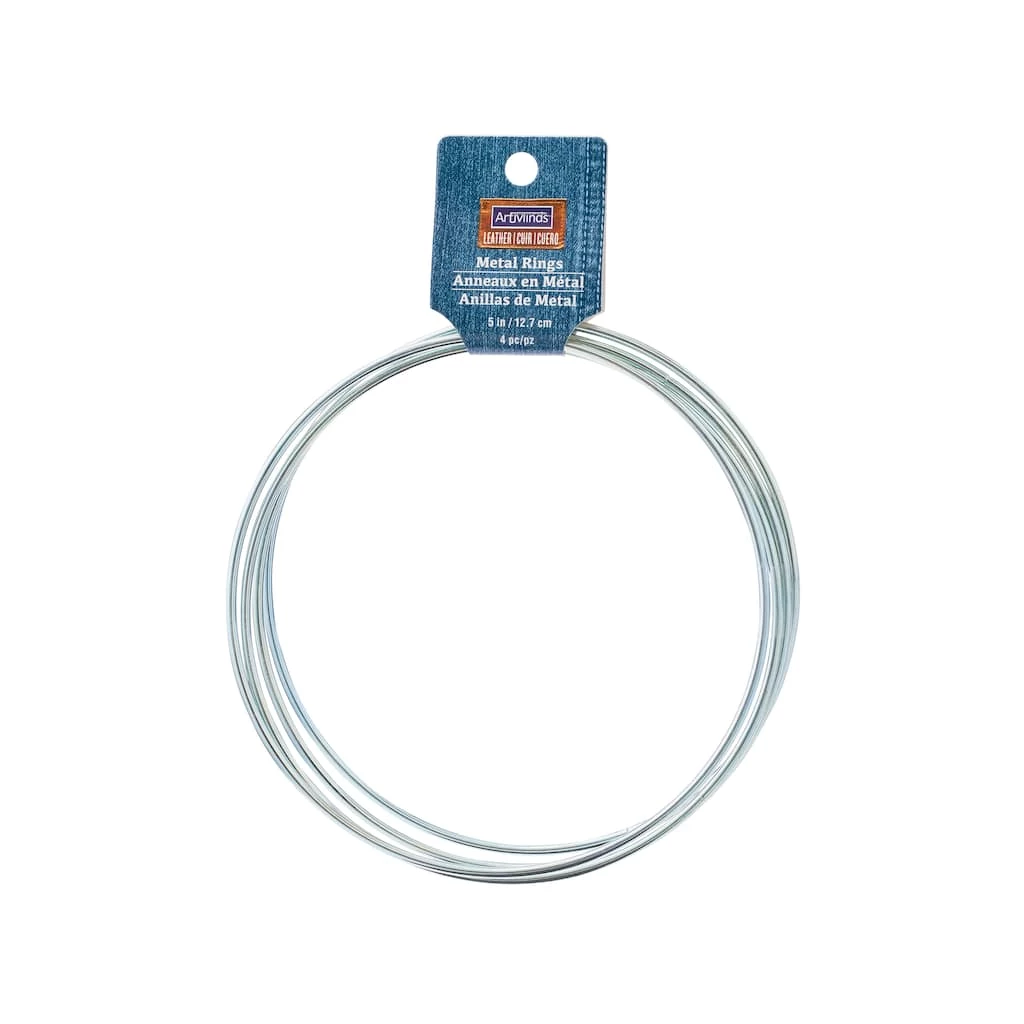 Coupon 🎁 12 Packs: 4 ct. (48 total) 5" Metal Rings by ArtMinds™ ❤️ 1 Coupon 🎁 12 Packs: 4 ct. (48 total) 5" Metal Rings by ArtMinds™ ❤️