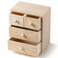 Top 10 ✔️ 6 Pack: 7.5" Wood 4-Drawer Box by ArtMinds™ 👍 -Artminds Sales Store MP397770 22