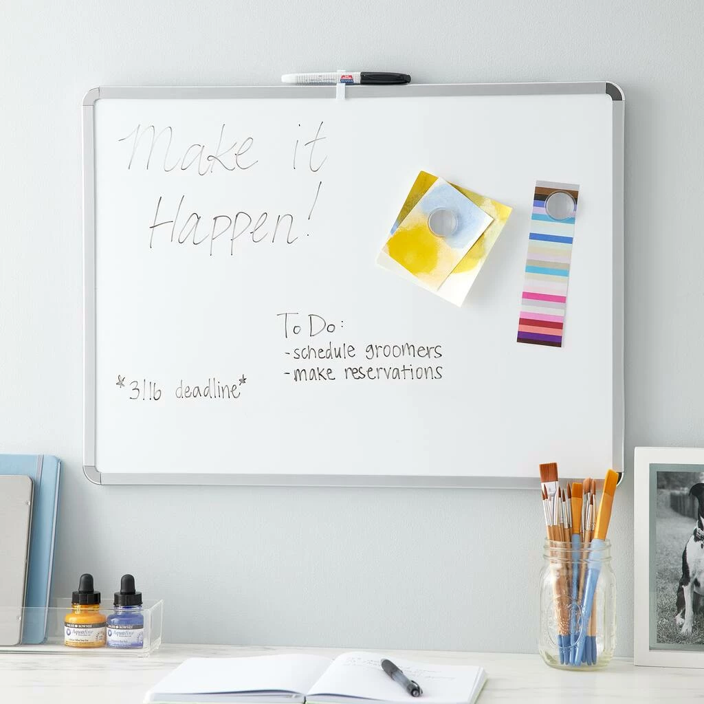Promo ⭐ 8 Pack: Metal 17" x 23" Framed Magnetic Dry Erase Board by Artminds™ 🧨 2 Promo ⭐ 8 Pack: Metal 17" x 23" Framed Magnetic Dry Erase Board by Artminds™ 🧨 - Image 2