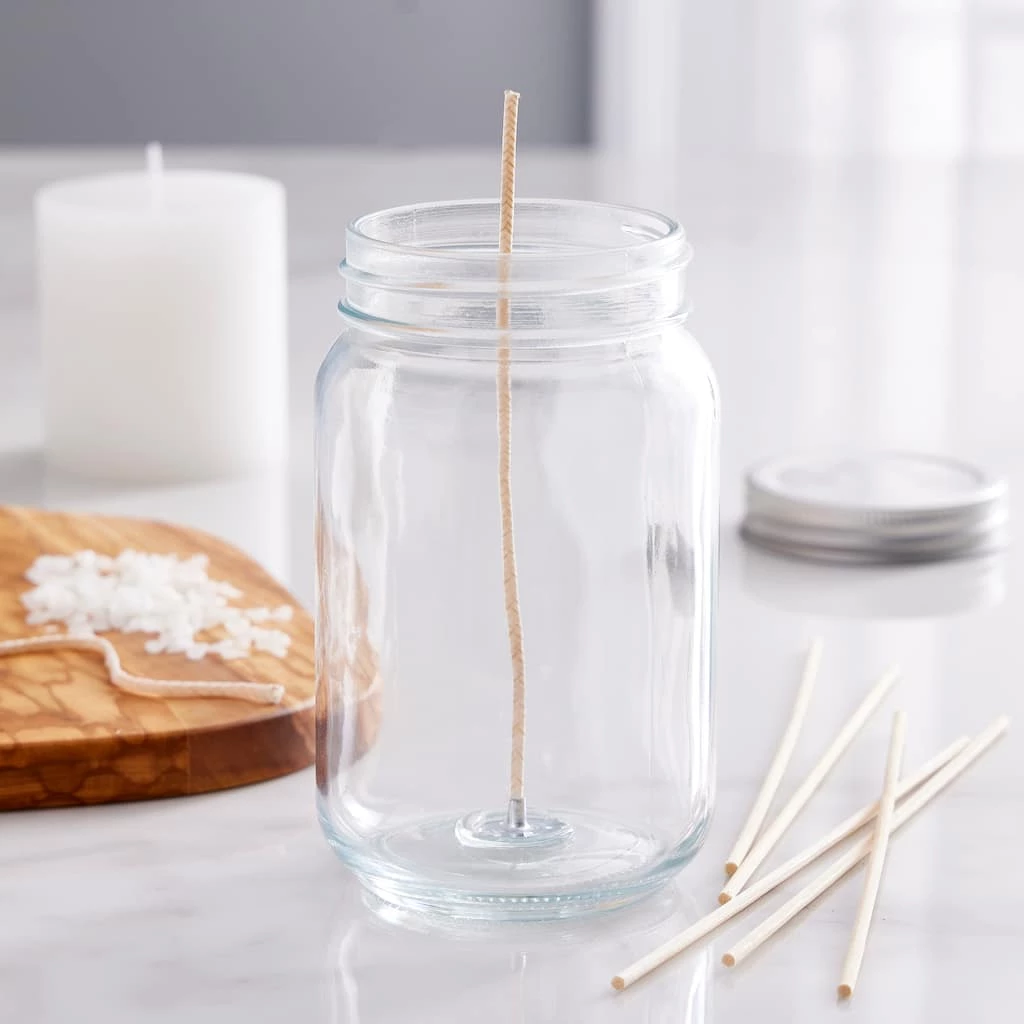 Hot Sale 😀 12 Pack: Mason Jar with Wick & Lid by ArtMinds™ 🎁 2 Hot Sale 😀 12 Pack: Mason Jar with Wick & Lid by ArtMinds™ 🎁 - Image 2
