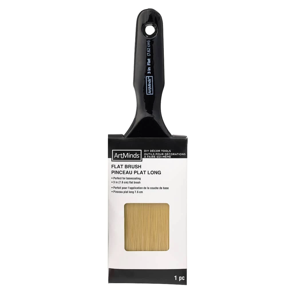 Hot Sale ๐ 12 Pack: 3" Flat Brush by ArtMinds™ ๐งจ 3 Hot Sale ๐ 12 Pack: 3" Flat Brush by ArtMinds™ ๐งจ - Image 3