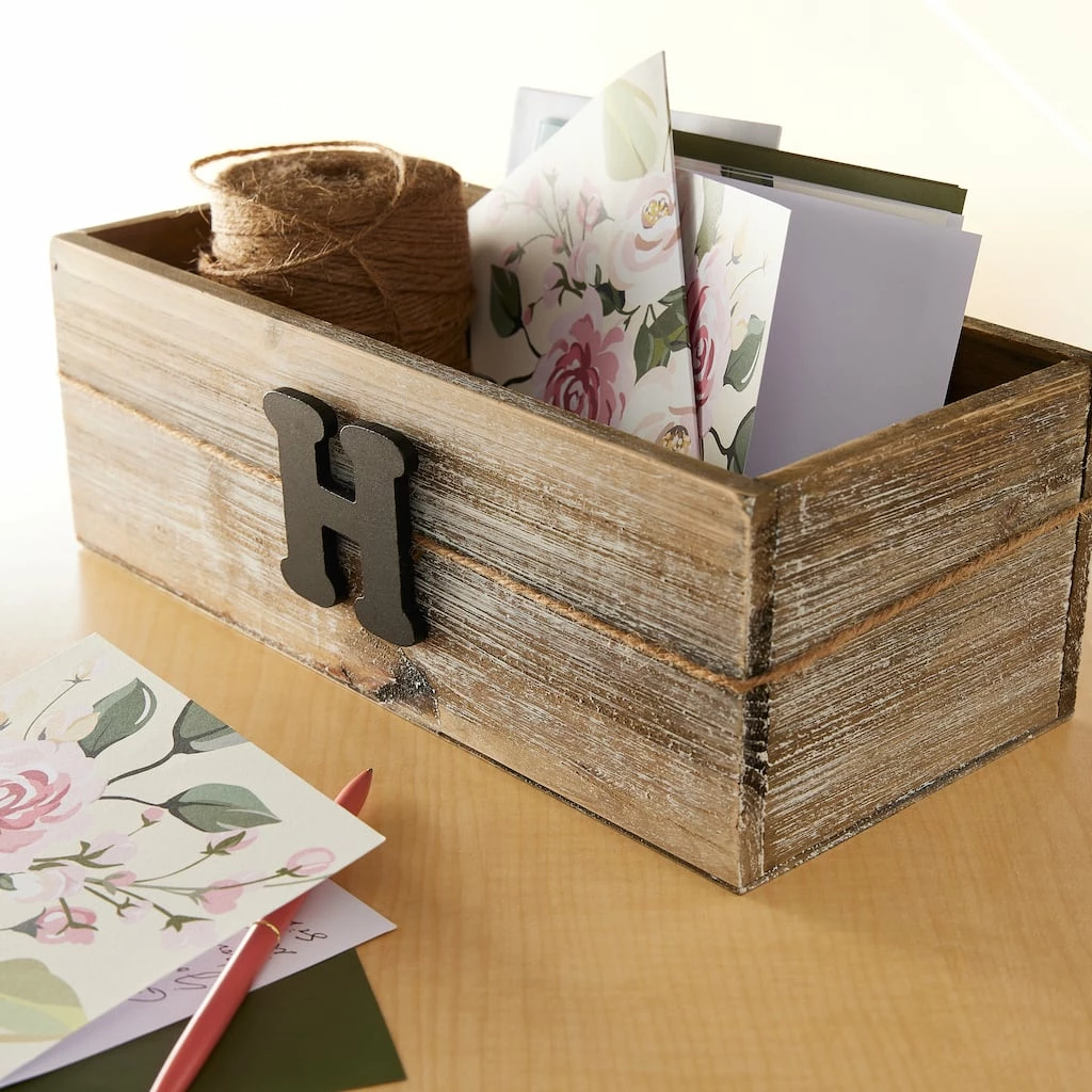 Buy 🧨 6 Pack: 12" Graywashed Wood Box by ArtMinds™ ✔️ 2 Buy 🧨 6 Pack: 12" Graywashed Wood Box by ArtMinds™ ✔️ - Image 2