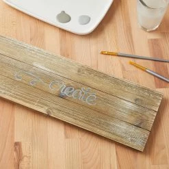 Hot Sale 💯 6 Pack: 18" Graywashed Wood Rectangle Plaque by ArtMinds™ 😀 -Artminds Sales Store MP627833 25